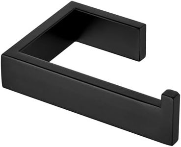 KOKOSIRI Black Toilet Paper Holder for Bathroom Tissue Paper Dispenser Toilet Roll Holder Hold Mega Rolls Wall Mounted Stainless Steel B2009BK