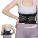 supregear Lower Back Brace for Women Men, Breathable Lumbar Support Belt for Back Pain Relief, Sciatica, Scoliosis, Herniated Disc, Adjustable and Comfort Fit, L