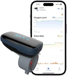 Oxymètre de pouls Bluetooth, Moniteur de saturation en oxygène, Moniteur d'oxygène dans le sang sans fil avec rappel audio sur le périphérique et Smartphone gratuit CE Approuvé