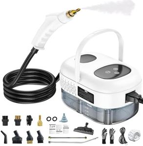 Handheld Steam Cleaner, Portable Steamer Cleaning, High Pressure Steam Cleaner with 6 Brush Heads, Smart Touch Screen, 6-Speed Adjustment for Floor, Car, Couch, Furniture, Kitchen, Bathroom