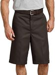 Dickies Men's 13 Inch Loose Fit Multi-Pocket Work Short, Dark Brown, 38