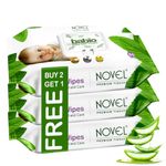 Novel Baby Wet Wipes 80 Wipes (80 count (Pack of 3), 80 count (Pack of 3))