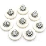 8Pcs Bearing Nylon Small Pulley Drawer Plastic Pulley Iron Sheet Cabinet Pulley Positioning Roller File Cabinet Pulley (25mm)