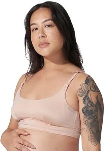 Bodily Everything Bra. Wireless Maternity & Nursing Bra for Breastfeeding & Pregnancy. Comfortable Wire-Free Nursing Bralette for 24/7 Wear. InStyle's Best Maternity Bra. Clay, Medium