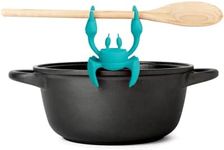 OTOTO Aqua the Crab Silicone Utensil Rest - Silicone Spoon Rest for Stove Top - BPA-Free, Heat-Resistant Kitchen and Grill Utensil Holder - Non-Slip Spoon Holder Stove Organiser and Steam Releaser