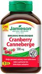 Jamieson Cranberry 500mg, 240 Vegan Capsules, WHITE