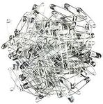 Cousin DIY 32030 1 inch Safety Pins, 1", Silver