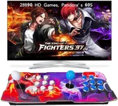 FVBADE [30000 Game in 1] 70S Pandora Box mini Arcade Console for Children Compatible PC & Projector & TV ,3D Games 1-4 Players Double Joystick Favorite List Game Category Save/Search/Hide/Pause Games