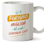 MUGFFINS Baker Man Mug - in Italian - Sei il miglior del Mondo Continua così! - Funny Gift for Colleagues - Ceramic 11oz Mug