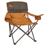 Kelty Deluxe Reclining Lounge Chair, Canyon Brown/Belluga – Folding Camp Chair for Festivals, Camping and Beach Days - Updated 2019 Model