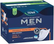 TENA Men Active Fit Absorbent Protector Level 3, Pack of 8