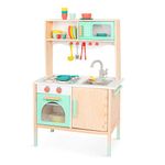 B. toys – Wooden Play Kitchen – Kitchen for Kids – Kitchen Play Set & Accessories – 20+ Pieces for Pretend Play – 3 Years + – Mini Chef Kitchenette