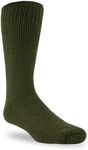 J.B. Field's -40 Below Arctic Trail Thermal Winter Socks for Hiking, Trekking & Outdoor Activity, Preshrunk Wool 2 Pairs (Large) Green