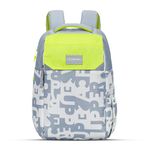 uppercase 38L Campus 05|School Bag|Double Compartment With Side Quick Access Pocket |Padded Standard Backpack|Tiffin Compartment&Side Water-Bottle Pocket|For Girls&Boys|750 Days Warranty (Grey)