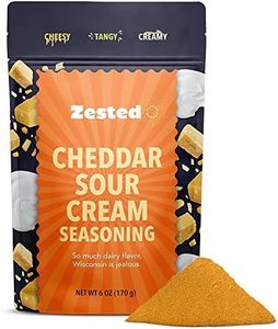 Cheddar Sour Cream Seasoning - XL 6 oz Bag - Zested Creamy Cheese Powder Spice Blend - Gluten-Free and Nut Free - Goes Great On Snacks, Soups, Chilis, Dips, and Spreads