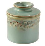 Butter Bell - The Original Butter Bell crock by L Tremain, a Countertop French Ceramic Butter Dish Keeper for Spreadable Butter, Antique Collection, Sea Spray