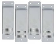 Mytee Products (4 Pack) Shipping Container Air Vent, Cross Flow Ventilation - Light Grey