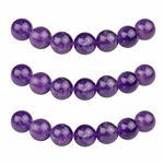 MJDCB Natural Round Stone Beads Purple Crystal 4mm Amethyst Loose Gemstone Beads for Jewelry Making Bracelet Necklace 85pcs