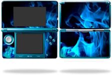 MightySkins Skin Compatible with Nintendo 3DS wrap Sticker Skins Blue Flames