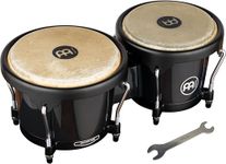Meinl Percussion HB50BK Headliner Series Black ABS Plastic Bongos, 6 1/2 inches & 7 1/2 inches