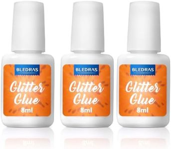 Bledras Body Glue for Glitter Tattoos, 3 Pack Glitter Glue, Body Adhesive Safe Non-Toxic Washable for Kids Adults, Ideal for Halloween, Skin Chunky Makeup, Carnival, Birthday Party, Theme Party(3Pcs)