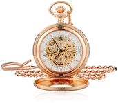 Charles-Hubert, Paris Rose Gold-Plated Mechanical Pocket Watch