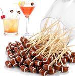 Aodaer 100 Pieces Bamboo Cocktail P