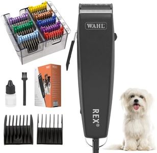 Agrarzone Edition Wahl Rex Hunde Schermaschine mit Aufsteckkamm-Set - Leise Hundeschermaschine Moser für mittelgroße Hunde & Katzen - Ideal für nervöse & sensible Tiere