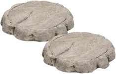 Athens Small Log Stepping Stones, Pre Aged, Pack of 2