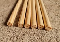 6mm 1 feet Woodcrafts Wooden Dowel Rod (6mm 1/4 inch) Smooth Finish Hardwood Round Wood Stick for Wall Hanging Macrame Plant Hanger Sticks for Crafting & DIY Projects (6mm 1 FT, 10)