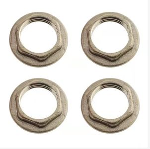 SJZBIN 4pcs Brass Lock Nuts Pipe Fitting 1/2" NPT Female Lock Nut Gasket NPT Female Brass Flange Hex Lock Nut