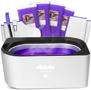 ELLA BELLA® Paraffin Wax Machine for Hand and Feet • Parafin Wax Warmer • Everything in One Kit – Paraffin Wax Refills, Mitts & Booties • Soothing Relief with Parrafin Wax • At Home Spa Experience