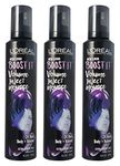 L'Oreal Advanced Hairstyle/Paris - Boost It Volume Inject Mousse - Extra Strong Hold - Net Wt. 8.3 OZ (235 g) Per Can - Pack of 3 Cans