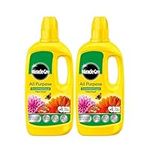 Miracle Gro Plant Food Fertiliser - Pack of 2x800ml All Purpose Plant Feed Concentrated Liquids with Topline Card. Child & Pet Friendly Garden Fertilizer for Outdoor & Indoor House Plants, Vegetables