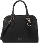 NINE WEST Womens Cyra Satchel, Blac