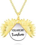 Mother Daughter Sunflower Necklace 