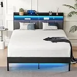 Z-hom Twin Bed Frame with LED Light