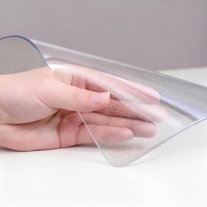 ProsperJoyChant Frosted Table Protector 42 x 60 Inch, 1.9mm Thick Waterproof PVC Plastic Table Cover, Durable Table Pad for Dining Room, Kitchen, Writing Desk, and Coffee Tables