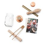 Calm Club | Cocktail Making Set/Mocktail | Non Alcohol Gift Set With Cocktail Shaker, Recipe Book, Muddler, Juicer & Ice Tongs | Outdoor Bar & Home Bar Accessories | Hangover Kit For Non-Drinkers