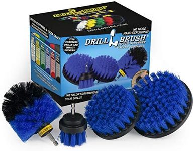 Drillbrush Swimming Pool Accessories - Drill Brush Power Scrubber Kit - Pool Brush for Vinyl Liners - Hot Tubs and Spas Jacuzzi - Pool Cover Brush Heads - Hot Tub Power Scrub Brushes - Walls and Deck