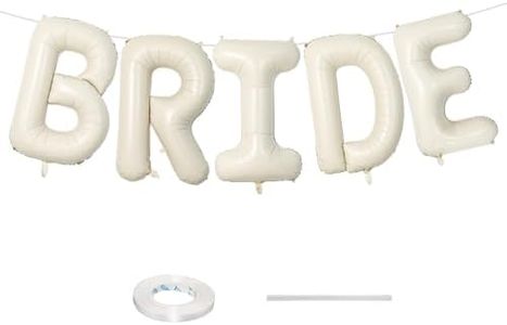 40 Inch Beige BRIDE Balloons Bachelorette Bridal Shower Party Decorations