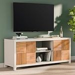 Bme, Madia 60 Inch TV Stand, Ivory 