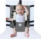 Wonder Space Feeding Safety Harness for Baby – Portable Travel Highchair Seat Cover, Universal Fit Chair Strap, Enhanced Soft Breathable Polyester, Comfort and Gentle on Little Toddler's Skin (Grey)