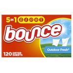 Bounce Outdoor Fresh Fabric Softener Sheets, 120 Count