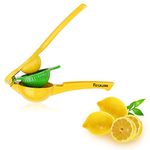 FSDUALWIN Lemon Lime Squeezer, Premium Quality Metal Kitchen Manual Citrus Press Juicer, Fresh Wedge Juicer Leaves No Pulp or Seeds