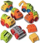 PREXTEX Set of 6 Friction Powered T