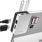 BYEASY Surface Pro 8 Docking Station, 6-in-1 Microsoft Surface Pro 8 USB-C Hub with 4K HDMI, 1000M Ethernet LAN, SD/TF Card Reader, 2 USB 3.0 - Specifically Designed Expansion Hub for Surface Pro 8
