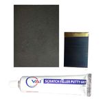 VAI Scratch Filler Putty Tube Grey (50g) with Putty Knife & 320 Grit Sandpaper | Car & Bike Scratch and Dent Repair Kit