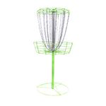 Disc Store Disc Golf Basket Double Chain - Portable, Light, Easy-to-Set-up Golf Practice Net w/Heavy Duty Metal Chains Golf Practice Basket Set to Fairway, Backyard, Outdoor, GrowTheSport Lite