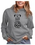 Tstars Dog Lovers Hoodie Sweatshirts for Women Dogs Animal Lover Womens Hoodie Small Gray